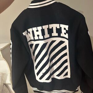 Off-White Black and Cream Jacket